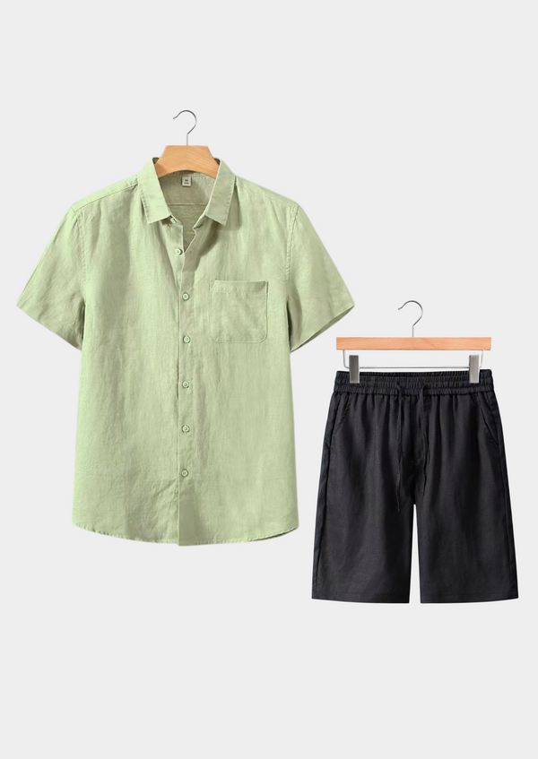 DOLCEVITA SHORTSLEEVE SUMMER SET - MINT GREEN/BLACK